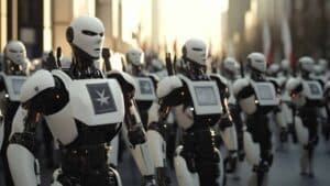 like something out of a sci fi movie, an ai controlled robot convinced its colleagues to go home after their workday (1)