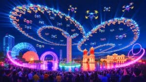 “10,500 drones light up the sky” vietnam sets jaw dropping world record with largest aerial show ever seen