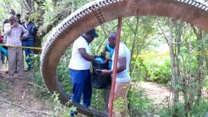 a 500 kilogram metal ring plummeted over kenya, confirming long held suspicions