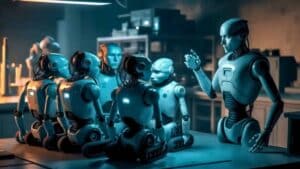 like something out of a sci fi movie, an ai controlled robot convinced its colleagues to go home after their workday