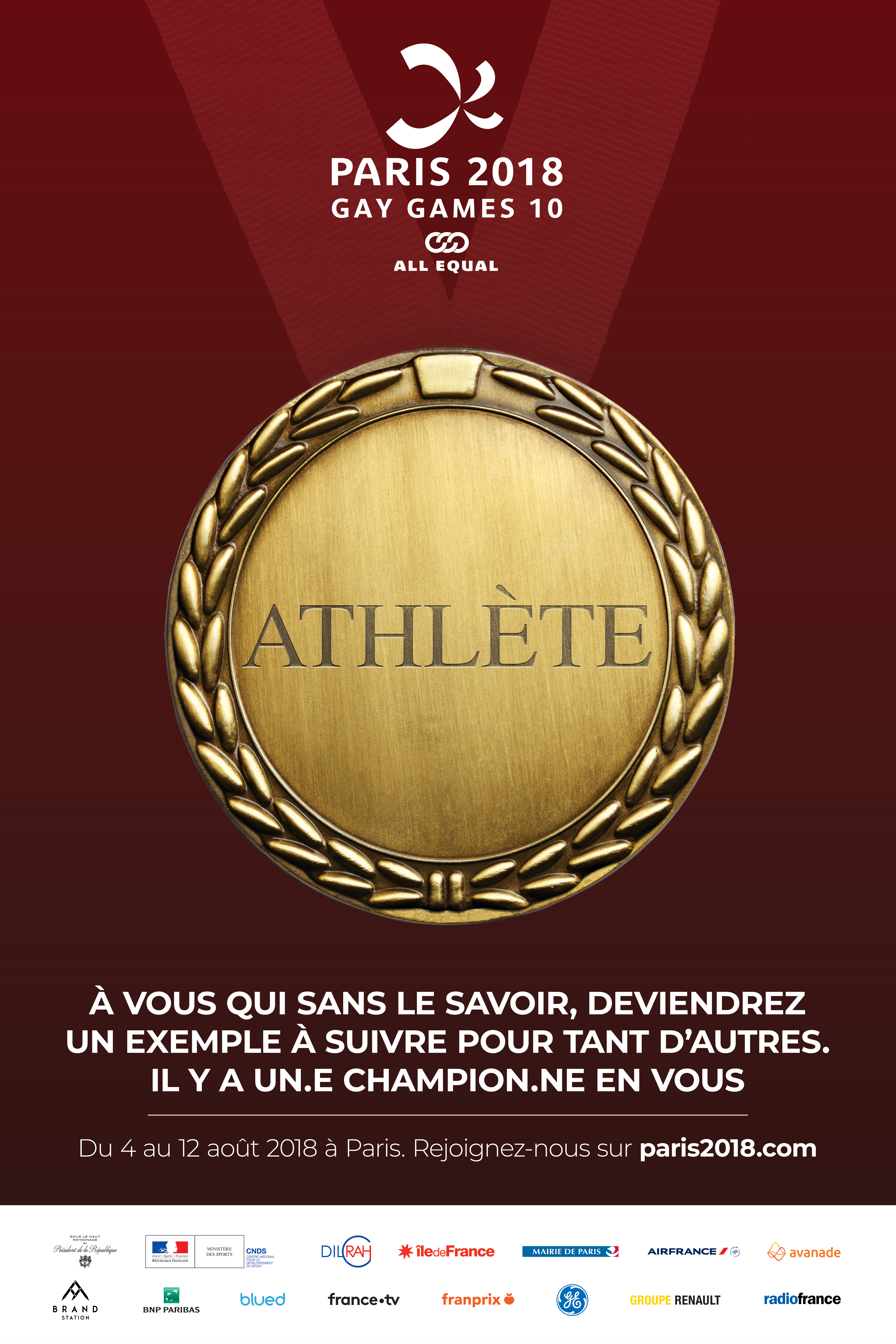 Paris 2018 - Gay Games 10 - FR_Athlète